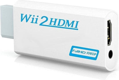 Wii naar HDMI Adapter Converter 1080p Full HD Kwaliteit - Wit