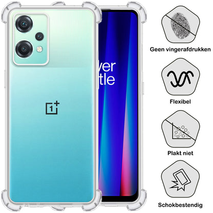 OnePlus Nord CE 2 Lite Hoesje Shockproof Backcover Siliconen - Transparant
