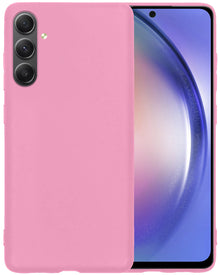 Samsung A54 Hoesje Siliconen Backcover Lichtgewicht - Lichtroze