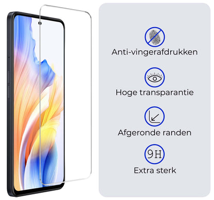OPPO A58 Screenprotector Gehard Glas - Anti-kras
