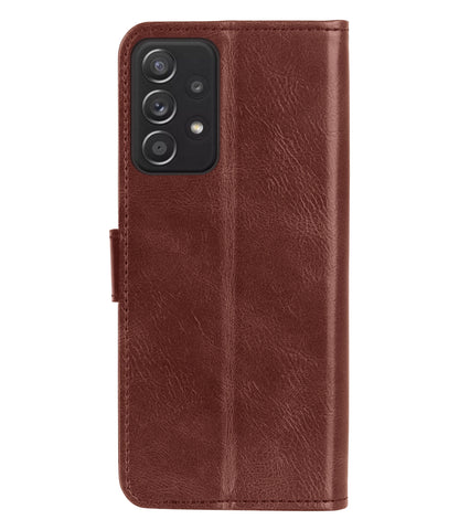 Samsung A23 Hoesje Book Case Kunstleer - Bruin