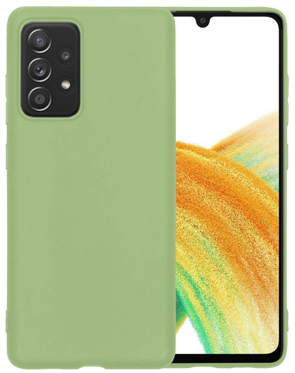 Samsung A33 Hoesje Siliconen Backcover Lichtgewicht - Groen