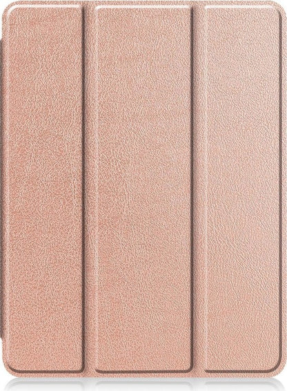 iPad Pro 2020 (11 inch) Trifold Bookcase Hoes met Penhouder voor Apple Pen - Rosé goud
