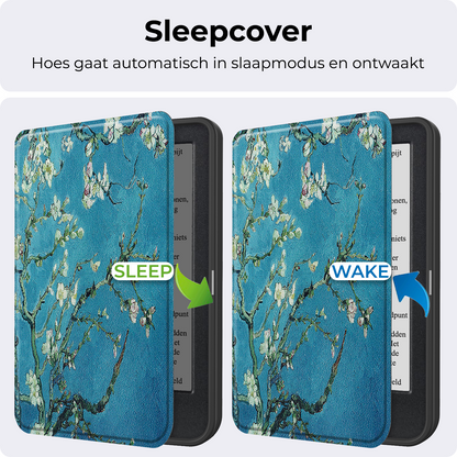 Kobo Clara BW Bookcase Hoes Shockabsorberend - Bloesem