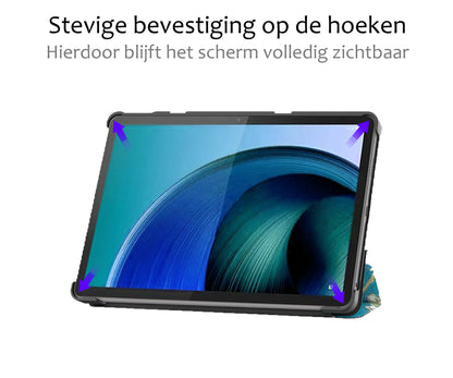 Lenovo Tab M10 5G Trifold Bookcase Hoes - Bloesem