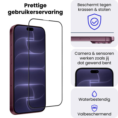 iPhone 18 Pro Screenprotector Gehard Glas met Installatieframe