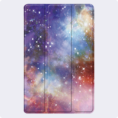 iPad Mini 7 Trifold Bookcase Hoes - Galaxy