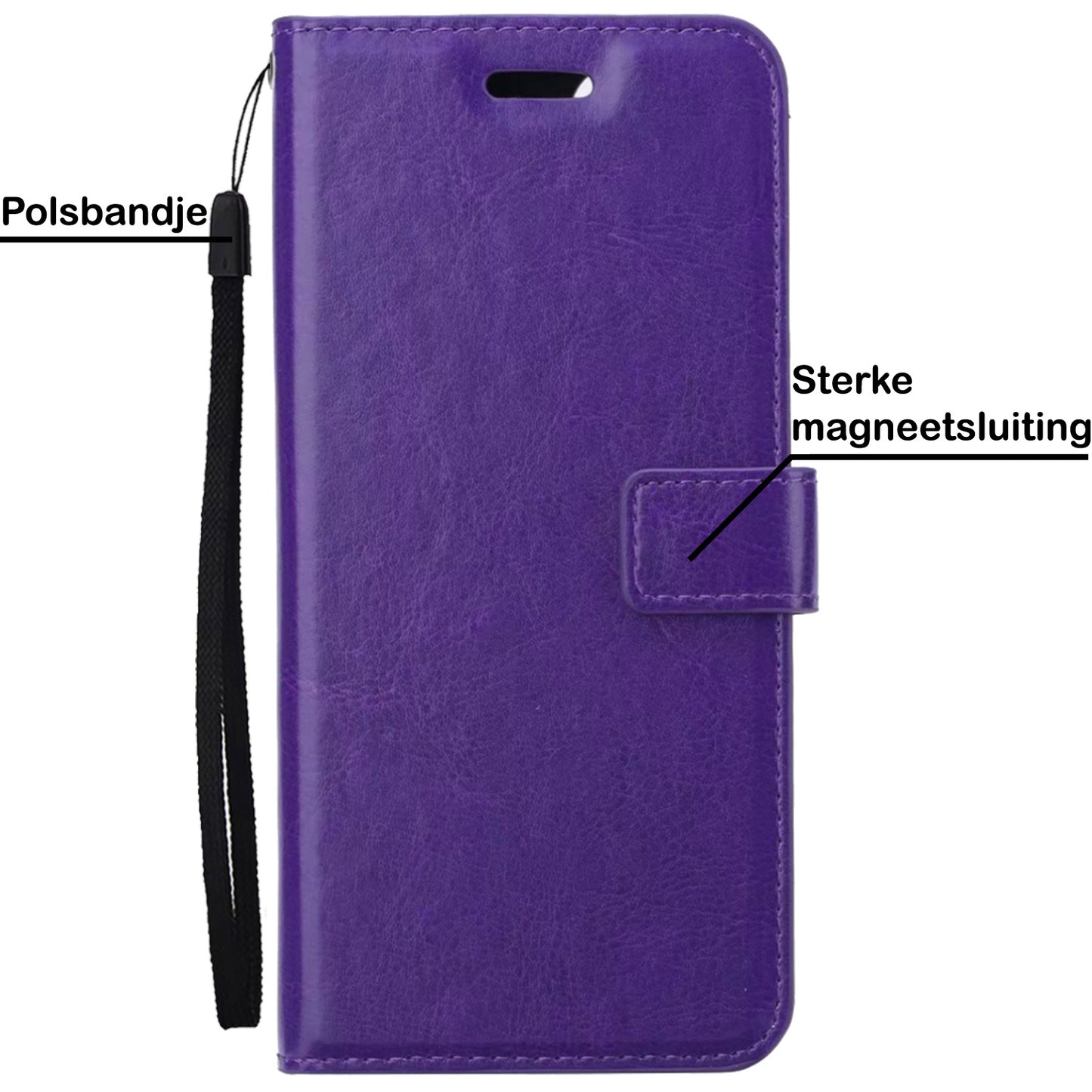 OnePlus Nord CE 2 Lite Hoesje Book Case Kunstleer - Paars