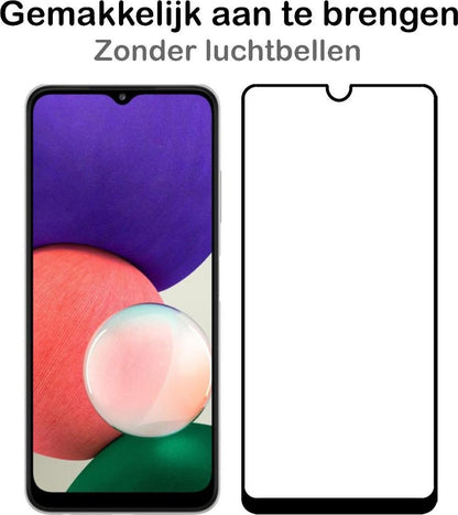 Samsung A22 4G Screenprotector Gehard Glas - Full Screen