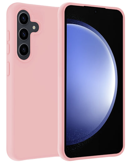 Samsung S23 FE Hoesje Siliconen Backcover Lichtgewicht - Lichtroze