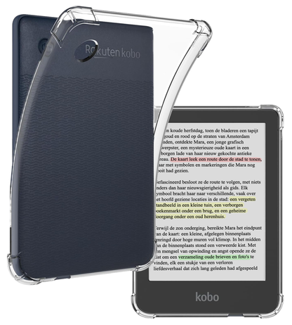 Kobo Clara Colour Hoesje Siliconen Backcover Lichtgewicht - Transparant