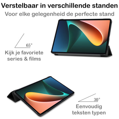 Xiaomi Pad 5 Hoesje Book Case - Zwart