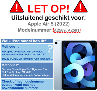 iPad Air 2022 Trifold Bookcase Hoes - Elfje