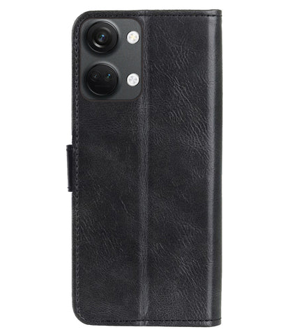 OnePlus Nord 3 Hoesje Bookcase Cover met Kaarthouder - Zwart