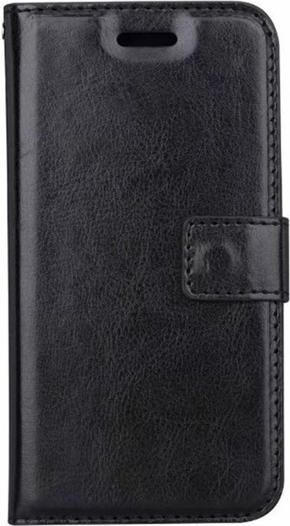 iPhone X Hoesje Bookcase Cover met Kaarthouder - Zwart