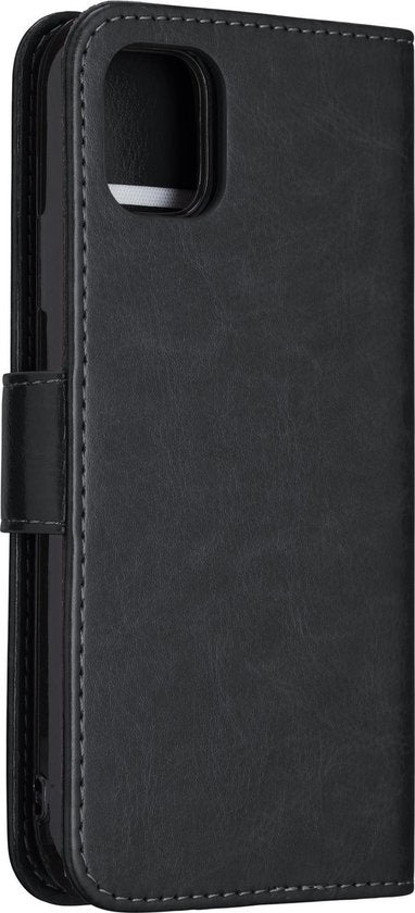 iPhone 12 Pro Hoesje Bookcase Cover Uitneembaar - Zwart