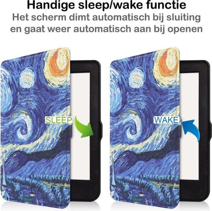 Kobo Nia Bookcase Hoes Shockabsorberend - Sterrenhemel