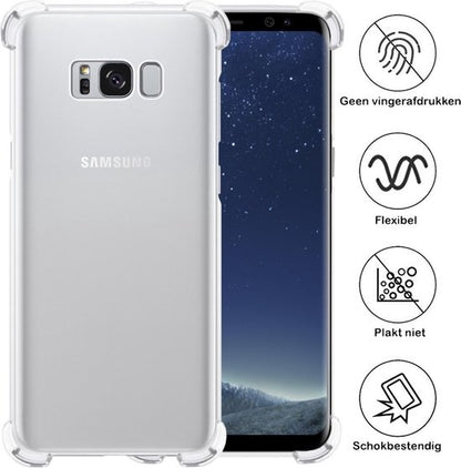 Samsung S8 Hoesje Shockproof Backcover Siliconen - Transparant