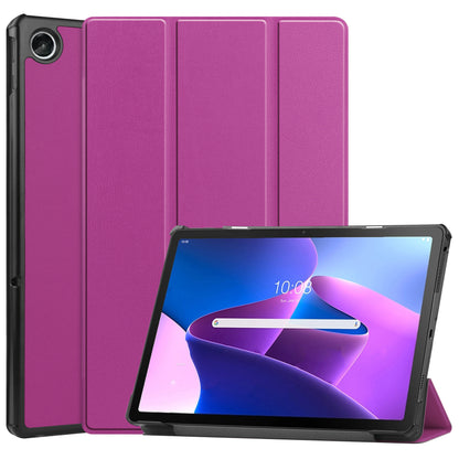 Lenovo Tab M10 Plus 3rd Gen Trifold Bookcase Hoes - Paars