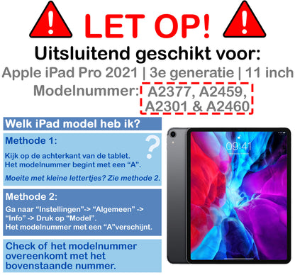 iPad Pro 2021 (11 inch) Kinderhoes Shockabsorberend Foam - Blauw