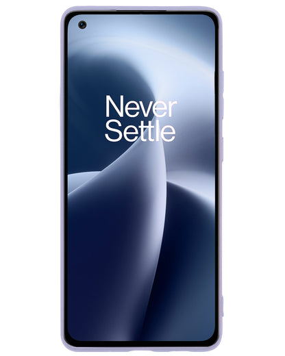 OnePlus Nord 2T Hoesje Siliconen Backcover Lichtgewicht - Lila