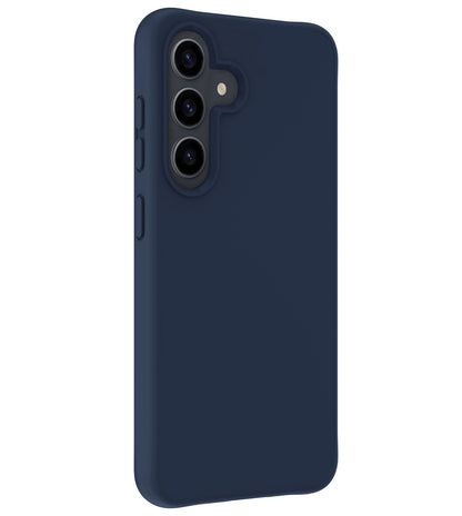 Samsung S24 Hoesje Siliconen Backcover Lichtgewicht - Donkerblauw