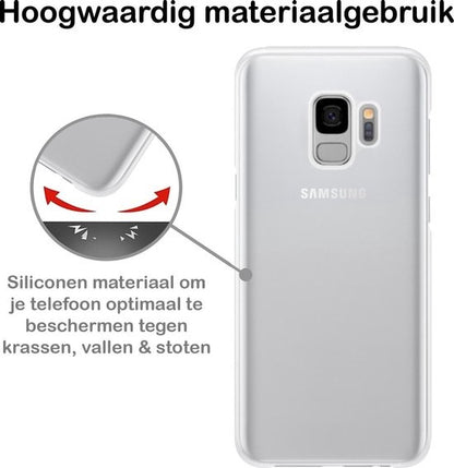 Samsung S9 Hoesje Siliconen Backcover Lichtgewicht - Transparant