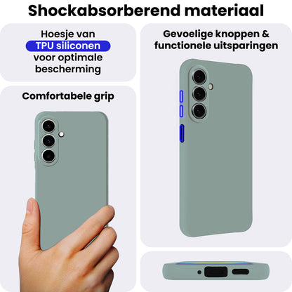 Samsung A27 Hoesje Siliconen Backcover Lichtgewicht - Lichtblauw