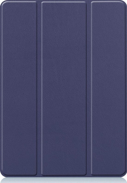 iPad 10.2 2019 Trifold Bookcase Hoes met Penhouder voor Apple Pen - Donkerblauw