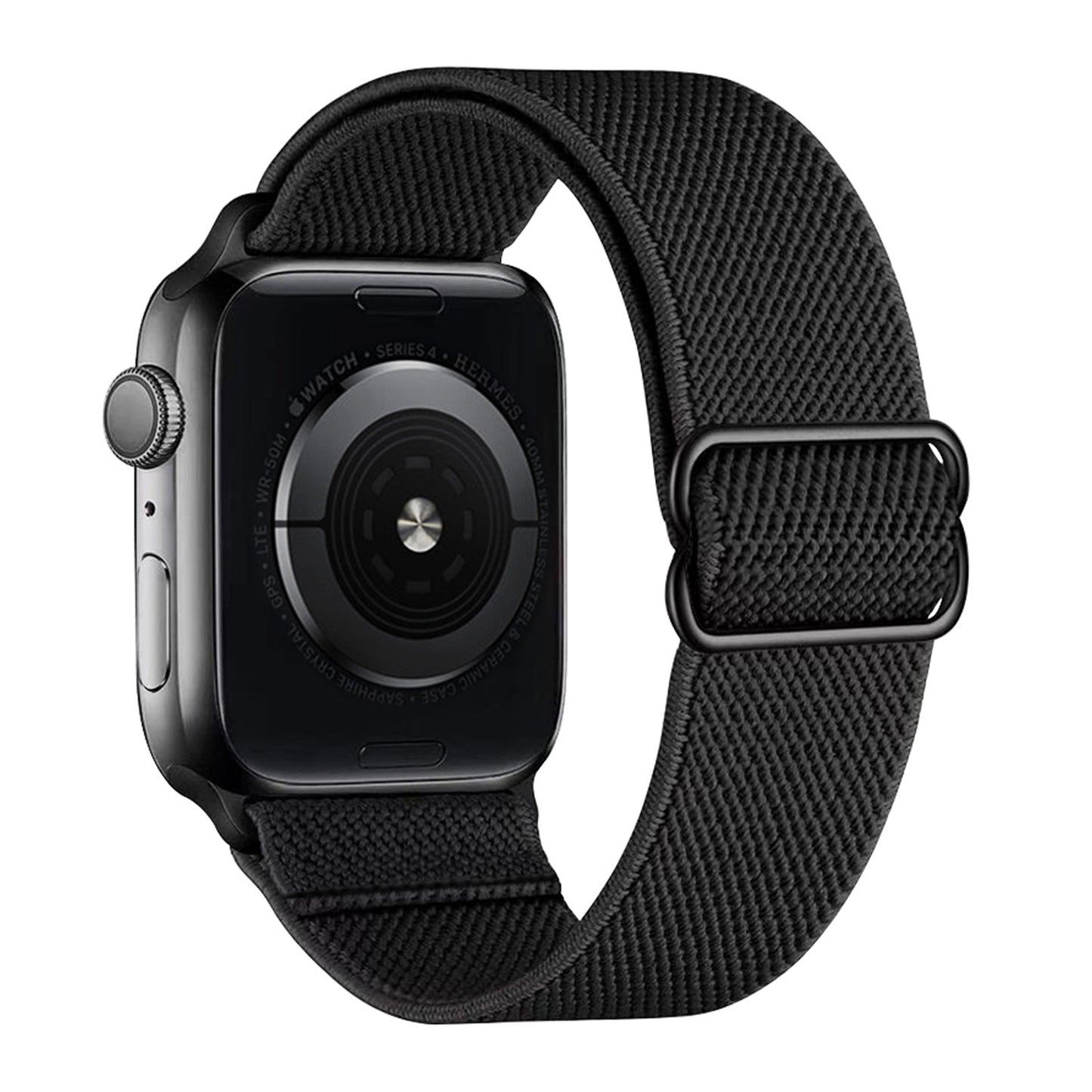 Bandje Geschikt Voor Apple Watch Bandje 38/40/41 mm Nylon Polsband Met Gesp - Horloge Bandje Geschikt Voor Apple Watch 1-8 / SE - 38/40/41 mm Bandje Stof - Zwart