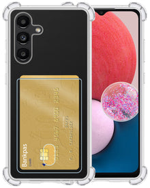 Samsung A13 5G Hoesje Kaarthouder Backcover Shockproof - Transparant