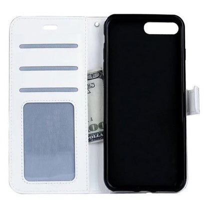 iPhone SE 2020 Hoesje Bookcase Cover met Kaarthouder - Wit