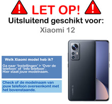 Xiaomi 12 Hoesje Bookcase Cover met Kaarthouder - Wit