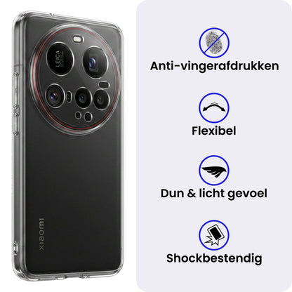 Xiaomi 15 Ultra Hoesje Siliconen Backcover Lichtgewicht - Transparant