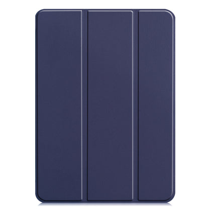 iPad Pro 2021 (12.9 inch) Trifold Bookcase Hoes - Donkerblauw
