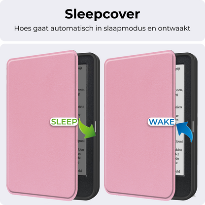 Kobo Clara BW Bookcase Hoes Shockabsorberend - Roze