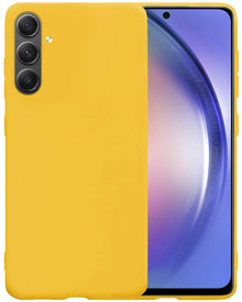 Samsung A54 Hoesje Siliconen Backcover Lichtgewicht - Geel