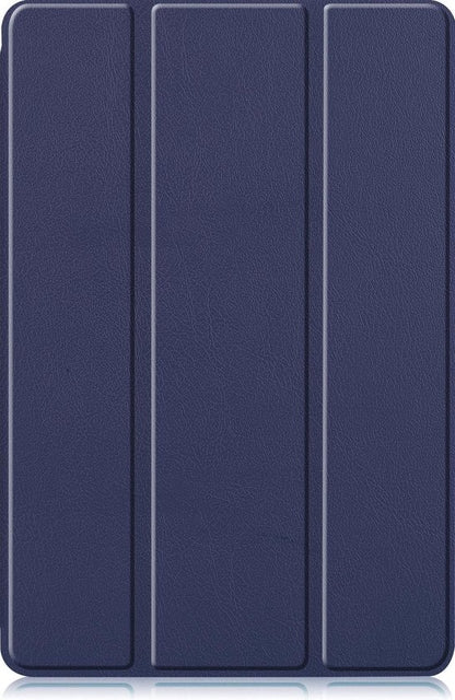 Samsung Galaxy Tab S6 Lite Trifold Bookcase Hoes met Penhouder voor S Pen - Donkerblauw