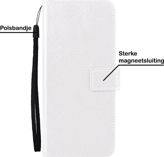 Samsung A52s Hoesje Book Case Kunstleer - Wit