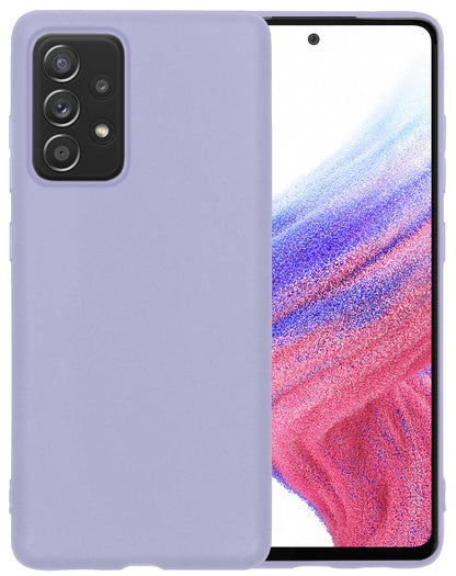 Samsung A53 Hoesje Siliconen Backcover Lichtgewicht - Lila