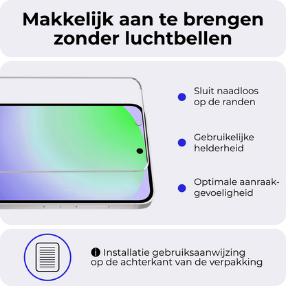 Samsung S24 FE Screenprotector Gehard Glas - Anti-kras