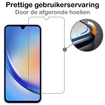Samsung A34 Screenprotector Gehard Glas - Anti-kras