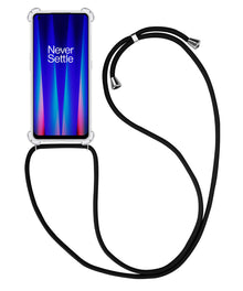 OnePlus Nord CE 2 Hoesje met Koord Backcover Shockproof - Transparant