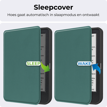 Kobo Clara BW Bookcase Hoes Shockabsorberend - Donkergroen