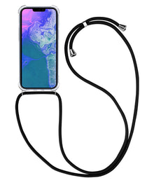 iPhone 14 Plus Hoesje met Koord Backcover Shockproof - Transparant