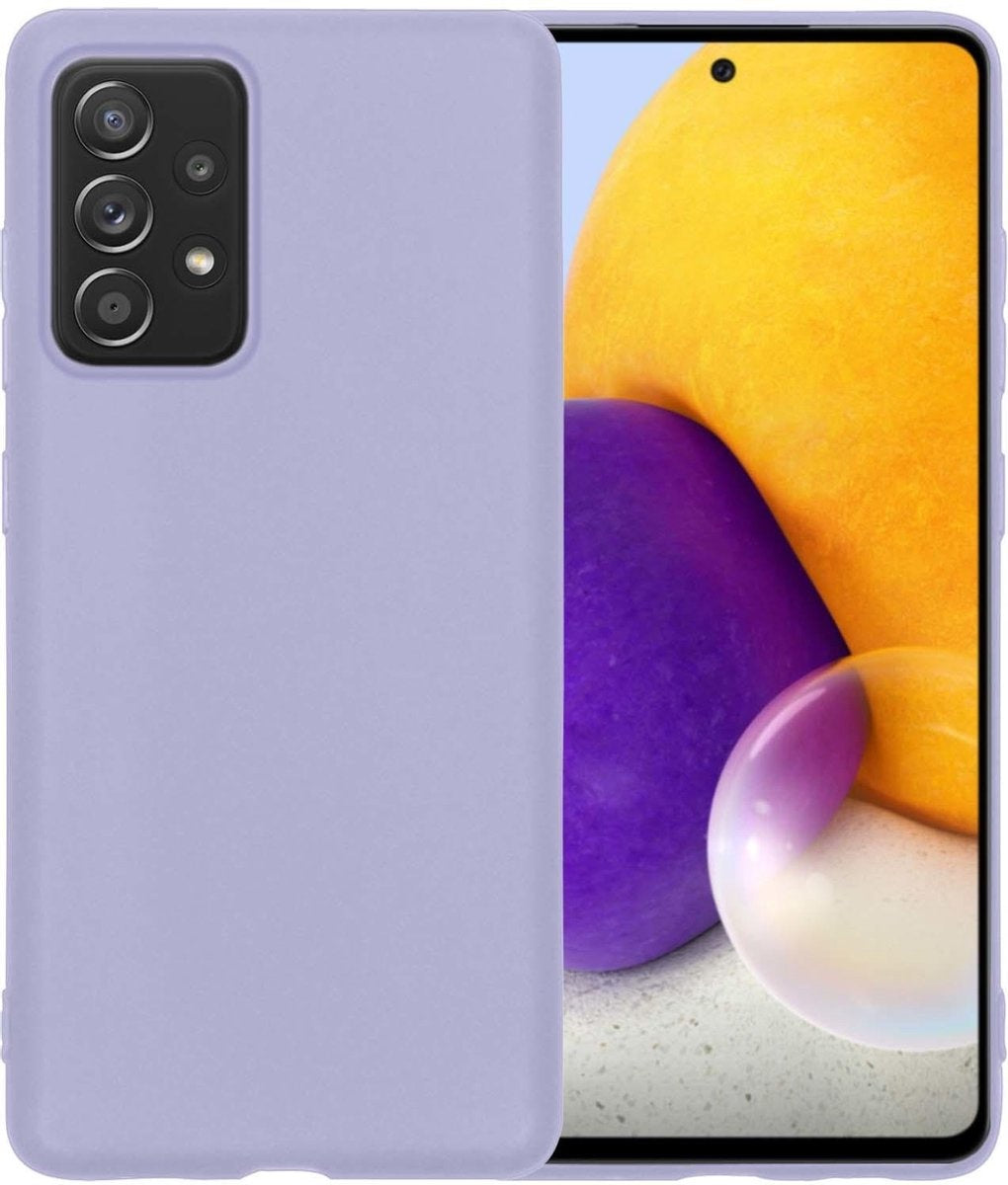 Samsung A72 Hoesje Siliconen - Lila