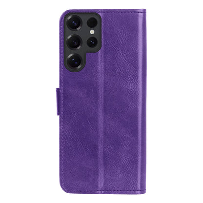 Samsung S25 Ultra Hoesje Bookcase Cover met Kaarthouder - Paars