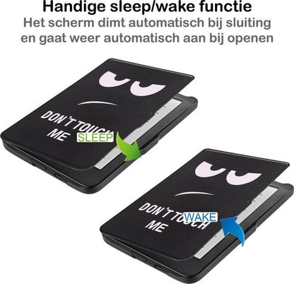 Kobo Clara HD Bookcase Hoes Shockabsorberend - Don't Touch Me