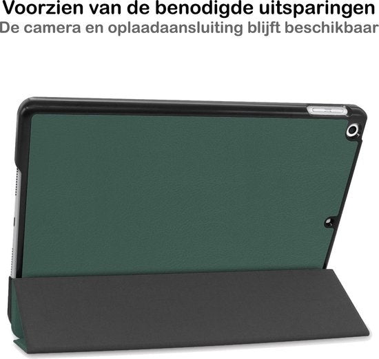 iPad 10.2 2019 Hoesje Book Case - Donkergroen