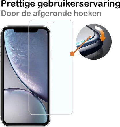 iPhone XR Screenprotector Volledige Dekking Tempered Glass